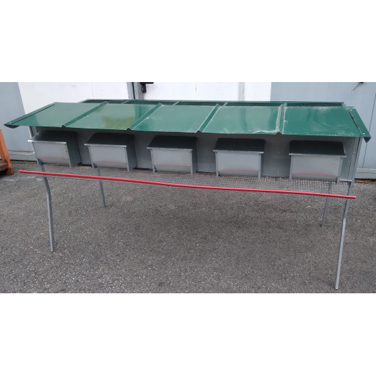 Batteria riproduttori pernici-coturnici a 5 box lineare